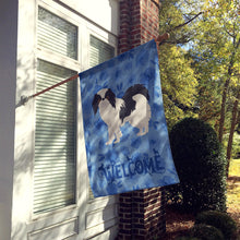 Load image into Gallery viewer, Japanese Chin #2 Welcome Flag Canvas House Size CK6005CHF
