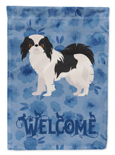 Load image into Gallery viewer, Japanese Chin #2 Welcome Flag Canvas House Size CK6005CHF
