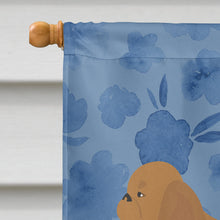 Load image into Gallery viewer, Ruby Cavalier Spaniel Welcome Flag Canvas House Size CK6008CHF