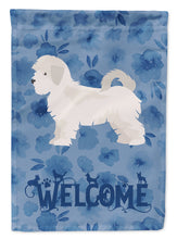 Load image into Gallery viewer, Maltese Puppy Cut Welcome Flag Canvas House Size CK6016CHF