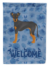 Load image into Gallery viewer, Manchester Terrier #2 Welcome Flag Canvas House Size CK6019CHF