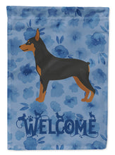 Load image into Gallery viewer, Miniature Pinscher Welcome Flag Canvas House Size CK6023CHF