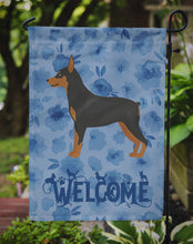 Load image into Gallery viewer, Miniature Pinscher Welcome Garden Flag - Outdoor Decorative Yard Flag CK6023GF