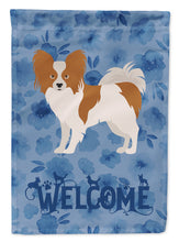 Load image into Gallery viewer, Papillon #1 Welcome Flag Canvas House Size CK6027CHF