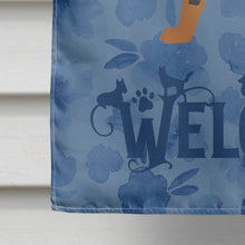 Load image into Gallery viewer, Russian Tor Terrier Welcome Flag Canvas House Size CK6045CHF