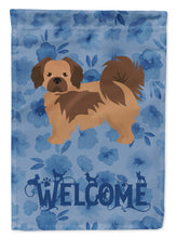 Load image into Gallery viewer, Tibetan Spaniel Welcome Flag Canvas House Size CK6053CHF