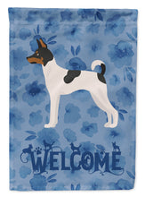 Load image into Gallery viewer, Toy Fox Terrier Welcome Flag Canvas House Size CK6055CHF