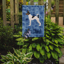 Load image into Gallery viewer, Toy Fox Terrier Welcome Garden Flag – Decorative Outdoor Yard Flag CK6055GF