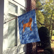 Load image into Gallery viewer, Bloodhound Welcome Flag Canvas House Size CK6064CHF