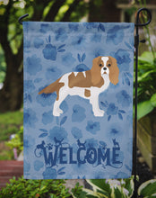 Load image into Gallery viewer, Blenheim Cavalier Spaniel Welcome Garden Flag – Decorative Outdoor Yard Flag CK6069GF