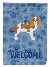 Load image into Gallery viewer, Blenheim Cavalier Spaniel Welcome Garden Flag – Decorative Outdoor Yard Flag CK6069GF