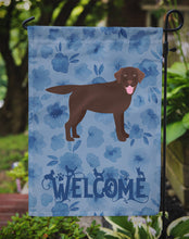 Load image into Gallery viewer, Chocolate Labrador Retriever Welcome Garden Flag – Decorative Outdoor Yard Flag CK6072GF