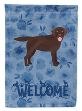 Load image into Gallery viewer, Chocolate Labrador Retriever Welcome Garden Flag – Decorative Outdoor Yard Flag CK6072GF