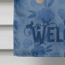 Load image into Gallery viewer, Longhair Chihuahua Welcome Flag Canvas House Size CK6088CHF