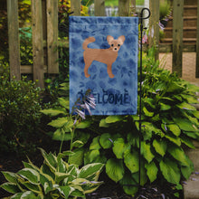 Load image into Gallery viewer, Longhair Chihuahua #2 Welcome Garden Flag – Decorative Outdoor Yard Flag CK6089GF