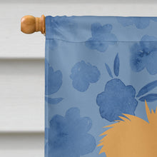 Load image into Gallery viewer, Red Pomeranian Welcome Flag Canvas House Size CK6093CHF