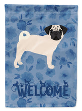 Load image into Gallery viewer, Pug #2 Welcome Garden Flag – Decorative Outdoor Yard Flag CK6097GF
