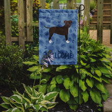 Load image into Gallery viewer, Staffordshire Bull Terrier Welcome Garden Flag – Decorative Outdoor Yard Flag CK6102GF