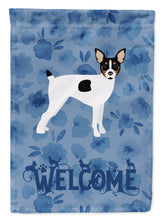 Load image into Gallery viewer, Toy Fox Terrier Welcome Flag Canvas House Size CK6104CHF