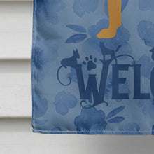 Load image into Gallery viewer, Bloodhound Welcome Flag Canvas House Size CK6111CHF