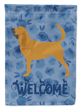 Load image into Gallery viewer, Bloodhound Welcome Flag Canvas House Size CK6111CHF