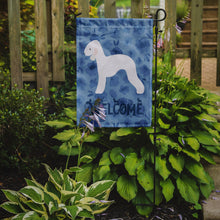 Load image into Gallery viewer, Bedlington Terrier Welcome Garden Flag – Decorative Outdoor Yard Flag CK6121GF