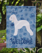 Load image into Gallery viewer, Bedlington Terrier Welcome Garden Flag – Decorative Outdoor Yard Flag CK6121GF