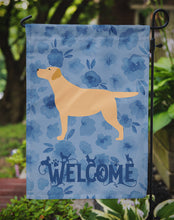 Load image into Gallery viewer, Yellow Labrador Retriever Welcome Garden Flag – Decorative Outdoor Yard Flag CK6124GF