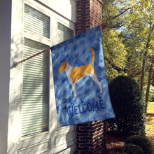 Load image into Gallery viewer, American Foxhound Welcome Flag Canvas House Size CK6125CHF