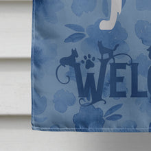 Load image into Gallery viewer, Borzoi Russian Greyhound Welcome Flag Canvas House Size CK6126CHF
