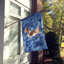 Load image into Gallery viewer, Basset Hound Welcome Flag Canvas House Size CK6129CHF