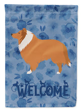 Load image into Gallery viewer, Collie Dog Welcome Flag Canvas House Size CK6143CHF