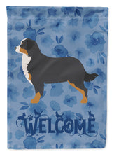 Load image into Gallery viewer, Bernese Mountain Dog Welcome Flag Canvas House Size CK6146CHF