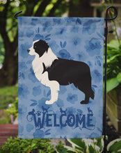 Load image into Gallery viewer, Black Border Collie Welcome Garden Flag – Decorative Outdoor Yard Flag CK6150GF