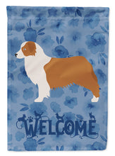 Load image into Gallery viewer, Australian Shepherd Dog Welcome Flag Canvas House Size CK6160CHF