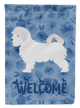 Load image into Gallery viewer, Maltese Welcome Flag Canvas House Size CK6163CHF