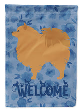 Load image into Gallery viewer, Pomeranian Welcome Flag Canvas House Size CK6169CHF