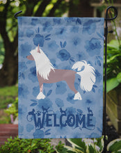 Load image into Gallery viewer, Chinese Crested Welcome Garden Flag – Decorative Outdoor Yard Flag CK6170GF