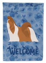 Load image into Gallery viewer, Shih Tzu Welcome Flag Canvas House Size CK6173CHF