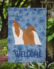 Load image into Gallery viewer, Shih Tzu Welcome Garden Flag – Decorative Outdoor Yard Flag CK6173GF