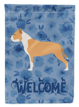 Load image into Gallery viewer, Staffordshire Bull Terrier Welcome Garden Flag – Decorative Outdoor Yard Flag CK6181GF