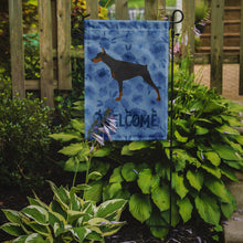 Load image into Gallery viewer, Doberman Pinscher Welcome Garden Flag – Decorative Outdoor Yard Flag CK6187GF