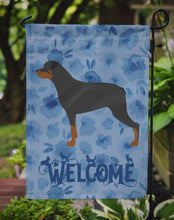 Load image into Gallery viewer, Rottweiler Welcome Garden Flag – Decorative Outdoor Yard Flag CK6193GF