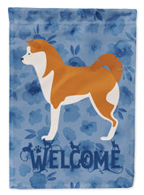 Load image into Gallery viewer, Akita Welcome Flag Canvas House Size CK6199CHF
