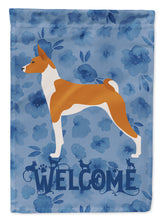 Load image into Gallery viewer, Basenji Welcome Flag Canvas House Size CK6201CHF