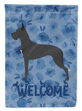 Load image into Gallery viewer, Great Dane Welcome Flag Canvas House Size CK6202CHF