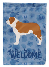 Load image into Gallery viewer, Saint Bernard Welcome Garden Flag – Decorative Outdoor Yard Flag CK6203GF