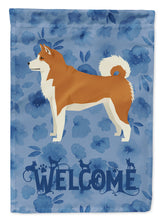 Load image into Gallery viewer, Akita Welcome Flag Canvas House Size CK6216CHF