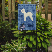 Load image into Gallery viewer, Bedlington Terrier Welcome Garden Flag – Decorative Outdoor Yard Flag CK6224GF