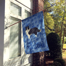 Load image into Gallery viewer, Border Collie Welcome Flag Canvas House Size CK6226CHF